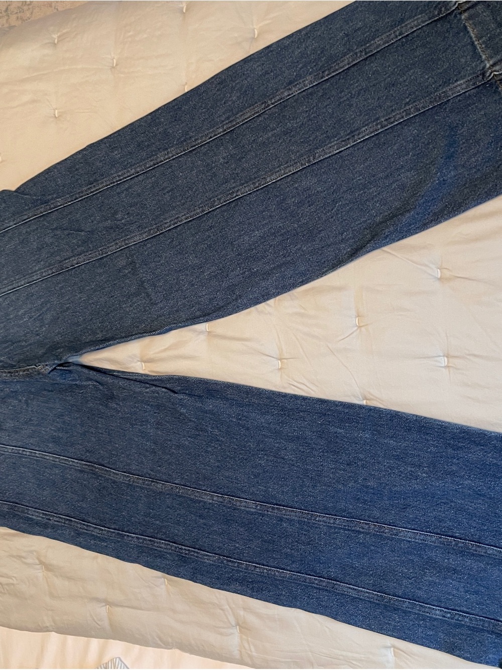 Frame Denim Seamed High-Rise Wide Leg Jeans - Picture 5 of 9